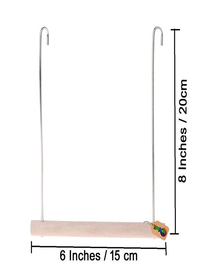 DreamAuro Joyful Perch Swing Toy Cage Hanging Platform, Climbing, Exercise Perch for Birds (Large) - Image 2